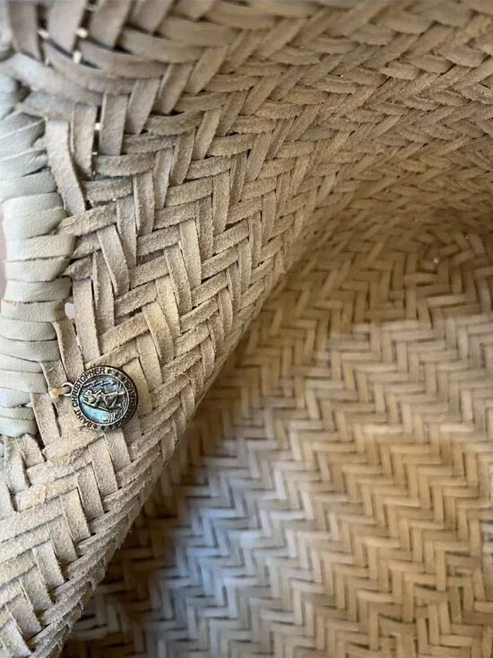 Dragon Diffusion Large Woven Leather Tote Bag Ivory Cream Handwoven - Picture 3 of 6